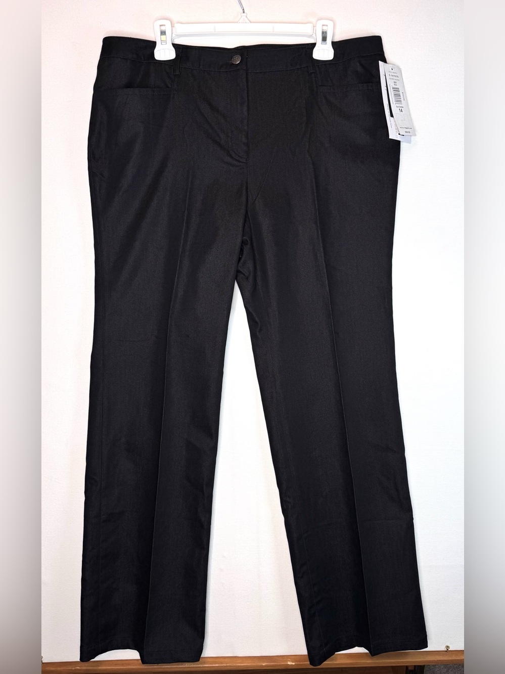 Peter Nygard NWT Celine black Shimmer Dress Pants in size 14 stretch straight